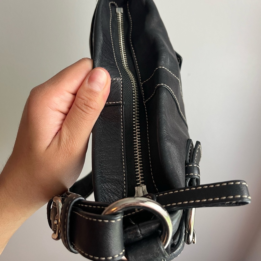 Vintage Coach Black Leather Shoulder Soho buckle Bag - Picture 9 of 12